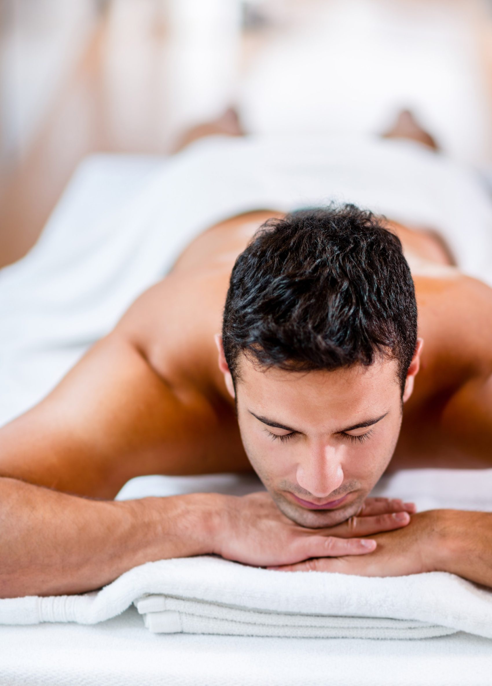 A relaxing back massage